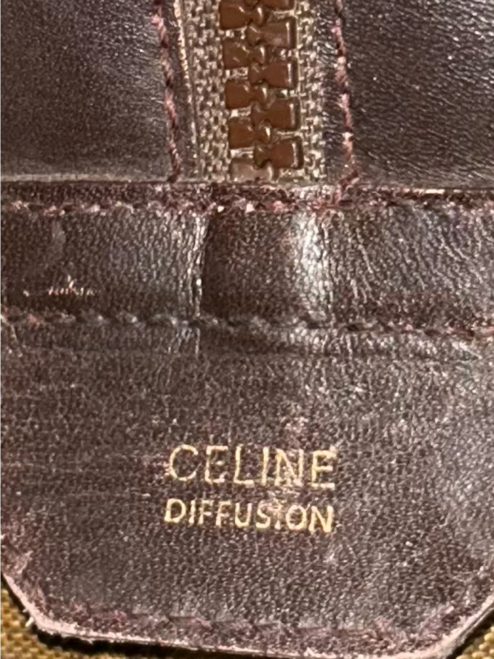 Celine Brown Monogram Canvas Top-Handle Satchel - Picture 11 of 11